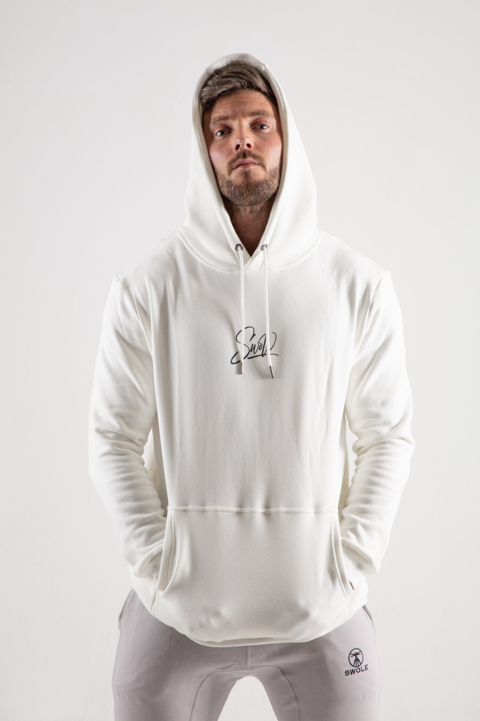 Signature Pullover Hoodie in White