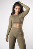 Courtney Seamless Long Sleeve in Olive