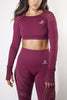 Load image into Gallery viewer, Courtney Seamless Long Sleeve in Cherry