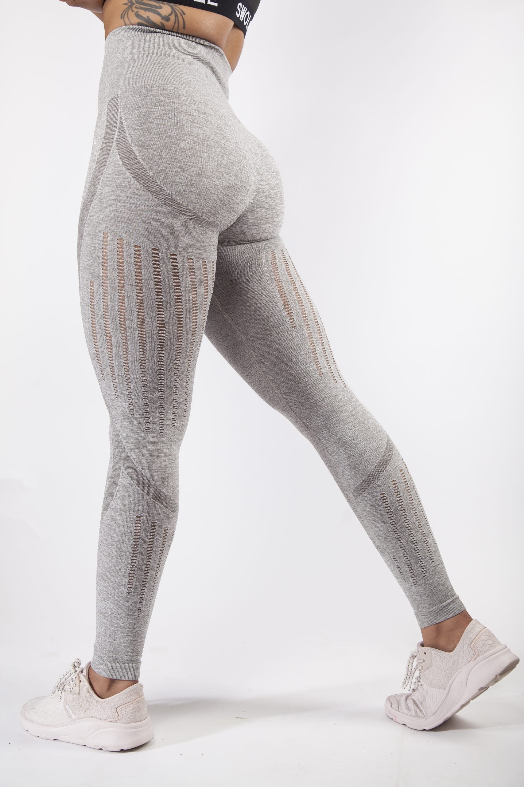 Contour Seamless High Waisted Leggings in Grey