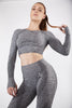 Limitless Crop Top in Grey Marl