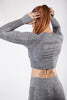 Load image into Gallery viewer, Limitless Crop Top in Grey Marl