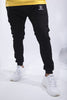 Load image into Gallery viewer, Plain Tapered Joggers in Black