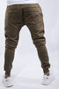 Load image into Gallery viewer, Plain Tapered Joggers in Khaki