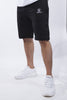 Plain Tapered Shorts in Black