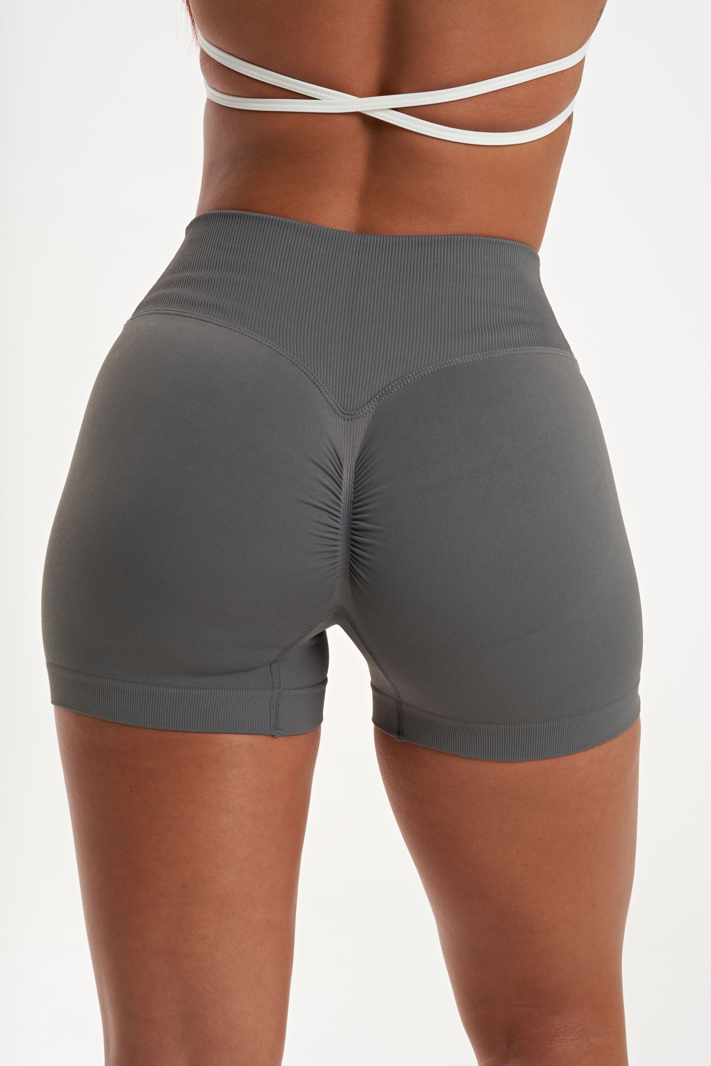 Day-to-day Scrunch Bum Shorts in Grey