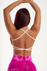 Open Back Sports Bra in White