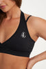 Teardrop Sports Bra in Black