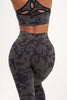 Load image into Gallery viewer, Camo Seamless High Waisted Leggings in Charcoal