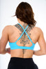 Cut Out Sports Bra In Blue